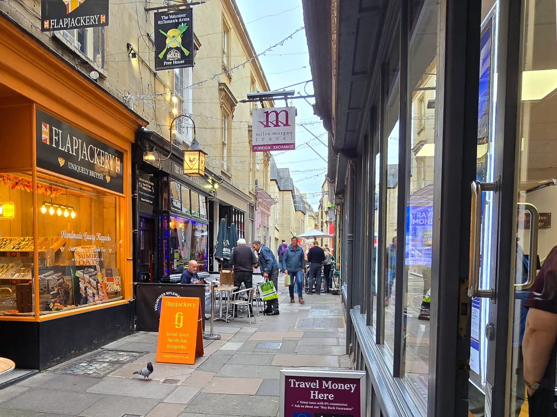 Bath city centre has beautiful small alleys