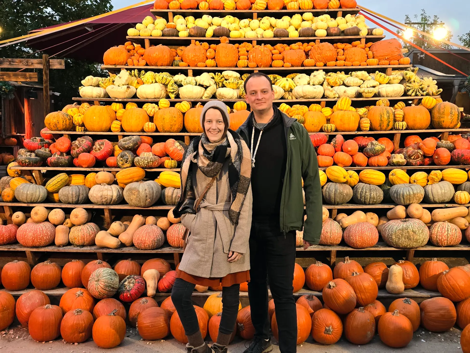 We Stand in Front of the Pumpkin Pyramid
