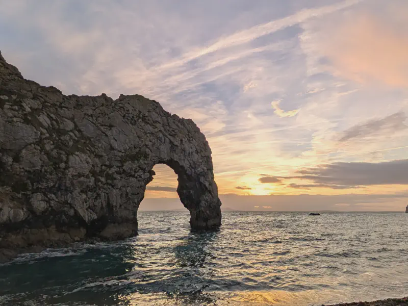 Durdle Door, seen from the beach below