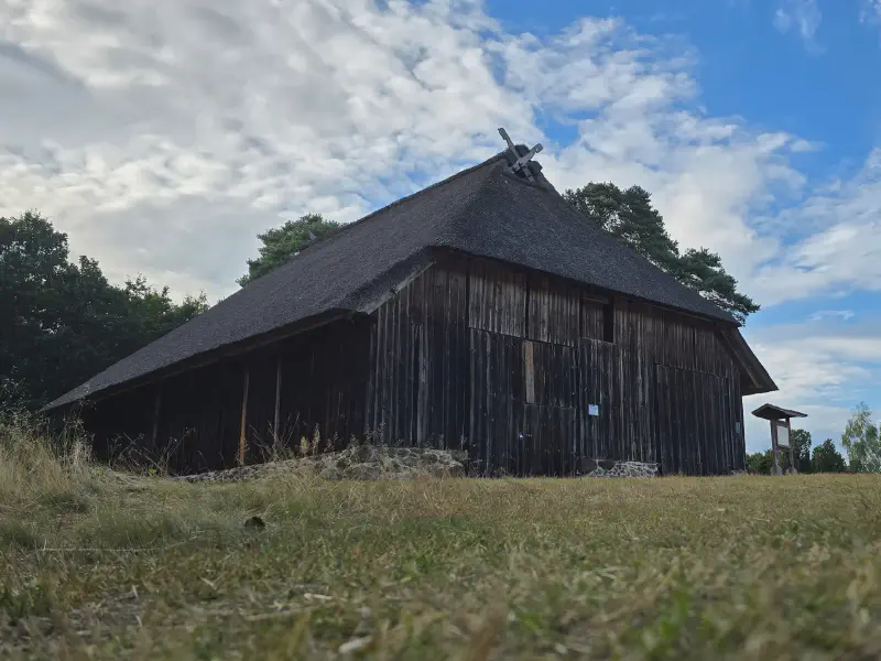 The old thatched sheep barn
