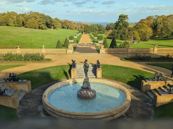 Garten im Osborne House - Weg zum Strand