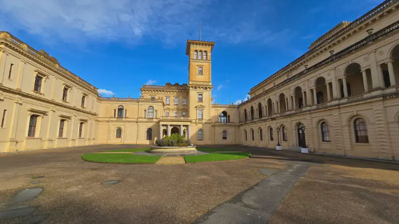 Das Osborne House auf der Isle of Wight - Vorderseite