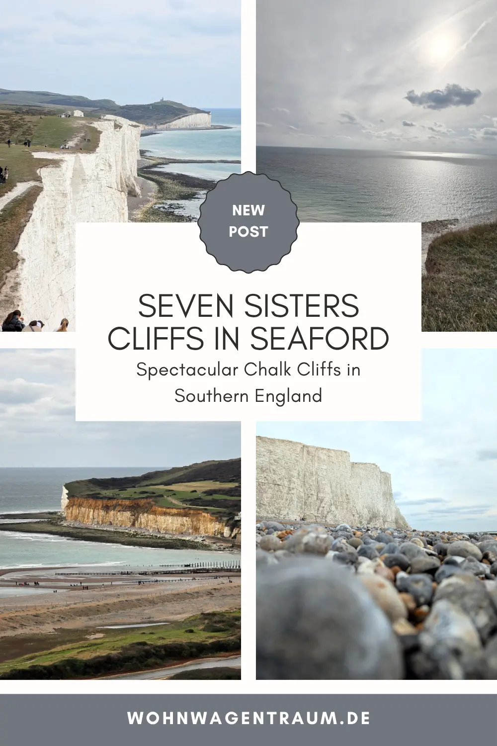 Seven Sisters Cliffs in Seaford - Spectacular Chalk Cliffs in Southern England